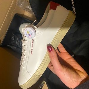 AuThenticated (see receipt) NWT Saint Lauren ysl Men Sneaker US 9 EU 42 red